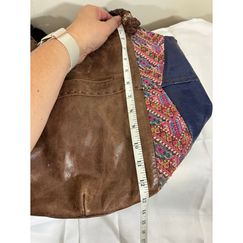 The Sak Brown and Blue Tote with Pink Accents - Picture 16 of 16